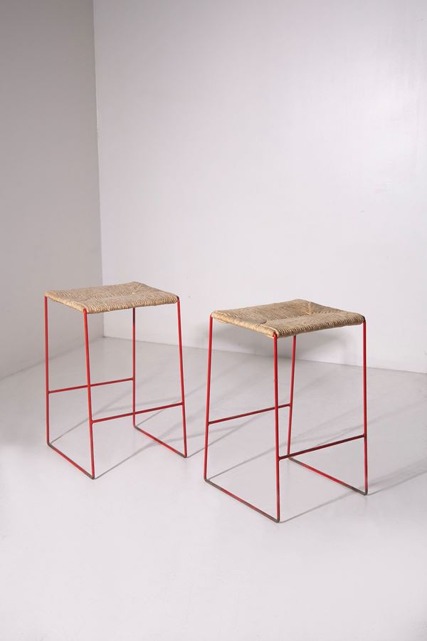 Manifattura francese - Pair of stools