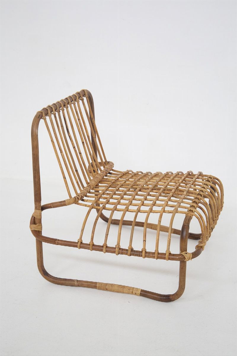 Vintage Armchairs in Bamboo By Raffaella Crespi