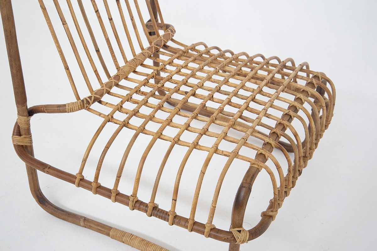 Vintage Armchairs in Bamboo By Raffaella Crespi