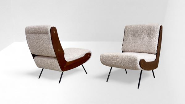 Gianfranco Frattini - Pair Armchairs