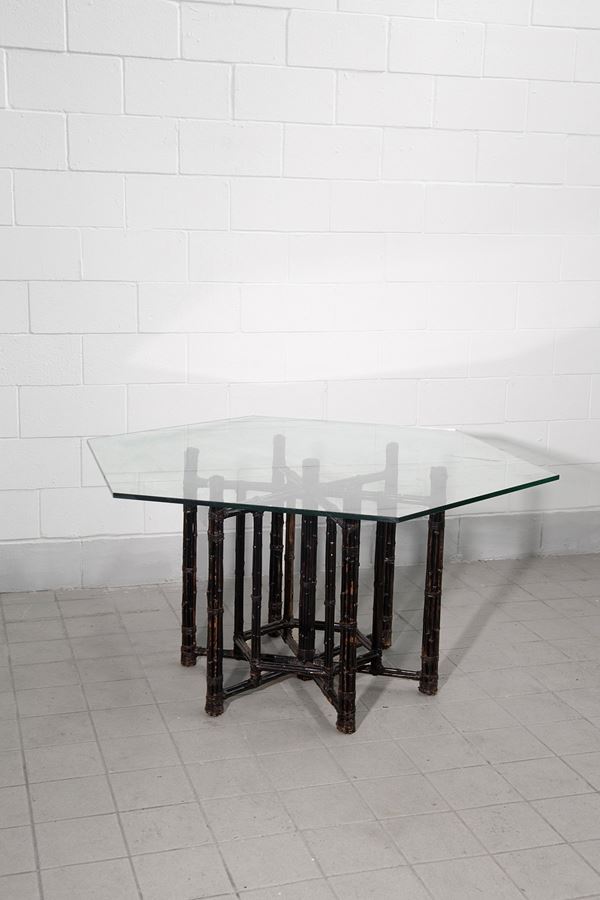 John ed Elinor  McGuire - Hexagonal table