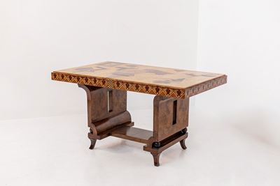 Tavolo Futurista Italiano in Diverse Essenze di Legno