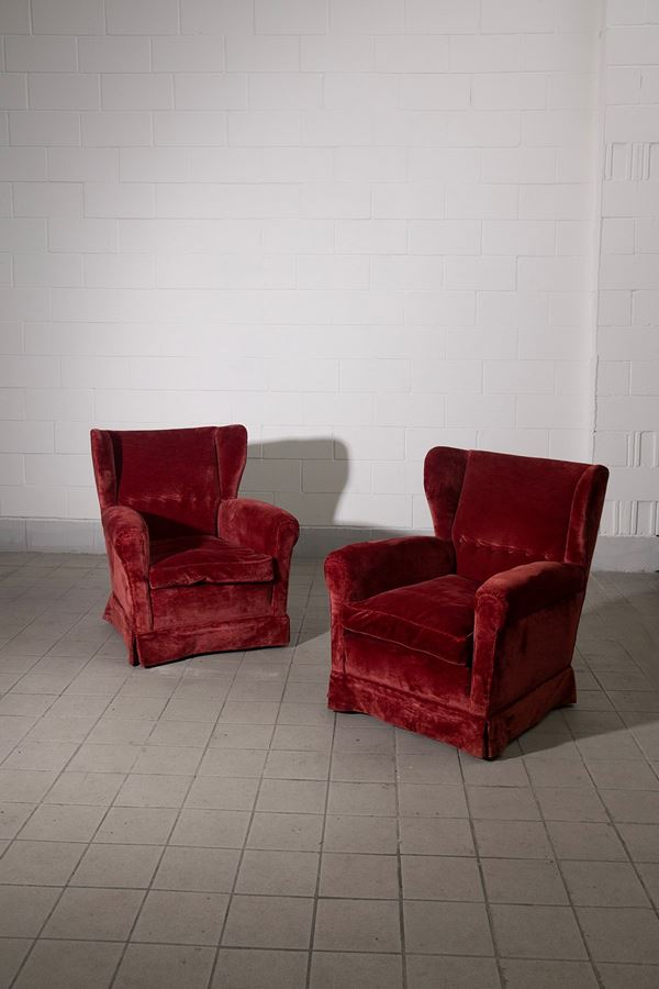 Paolo Buffa - Pair of armchairsPair of armchairs, published