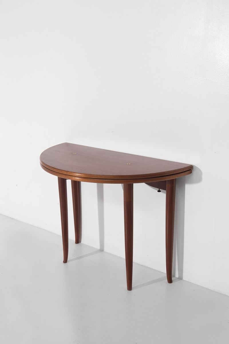 Raro tavolo da gioco e console (Attr.)