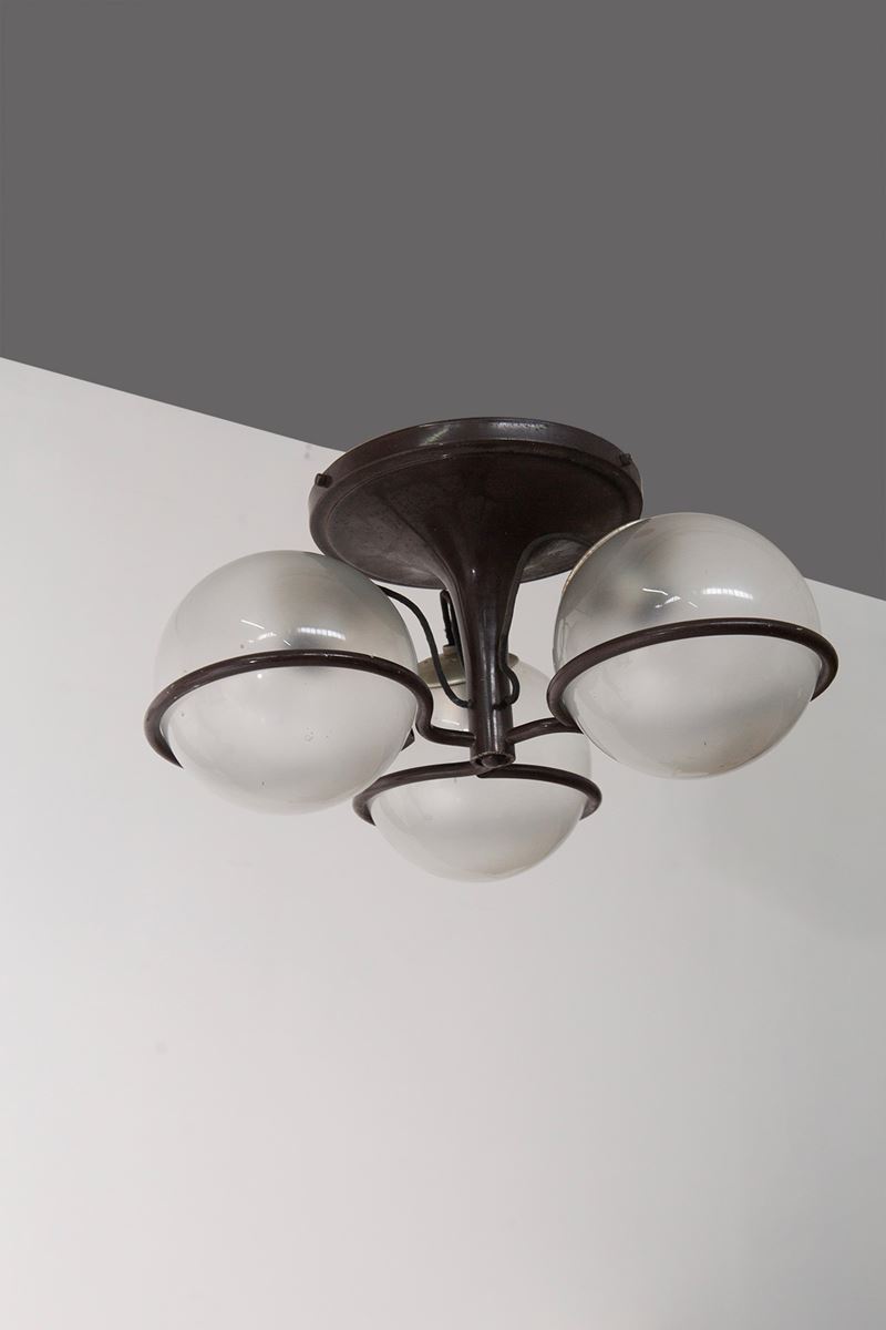 Gino Sarfatti - Lampadario per Arteluce, Etichetta