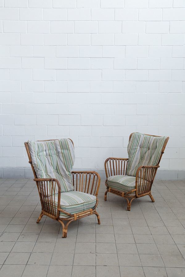 Paolo Buffa - Armchairs Rattan