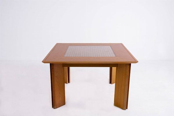 Carlo Scarpa - Tavolo in legno italiano (Attr.)