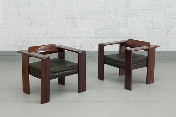 Afra &amp; Tobia Scarpa - Pair of Artona armchairs