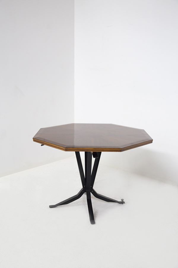 Ignazio Gardella - Raro tavolo italiano in ferro e legno