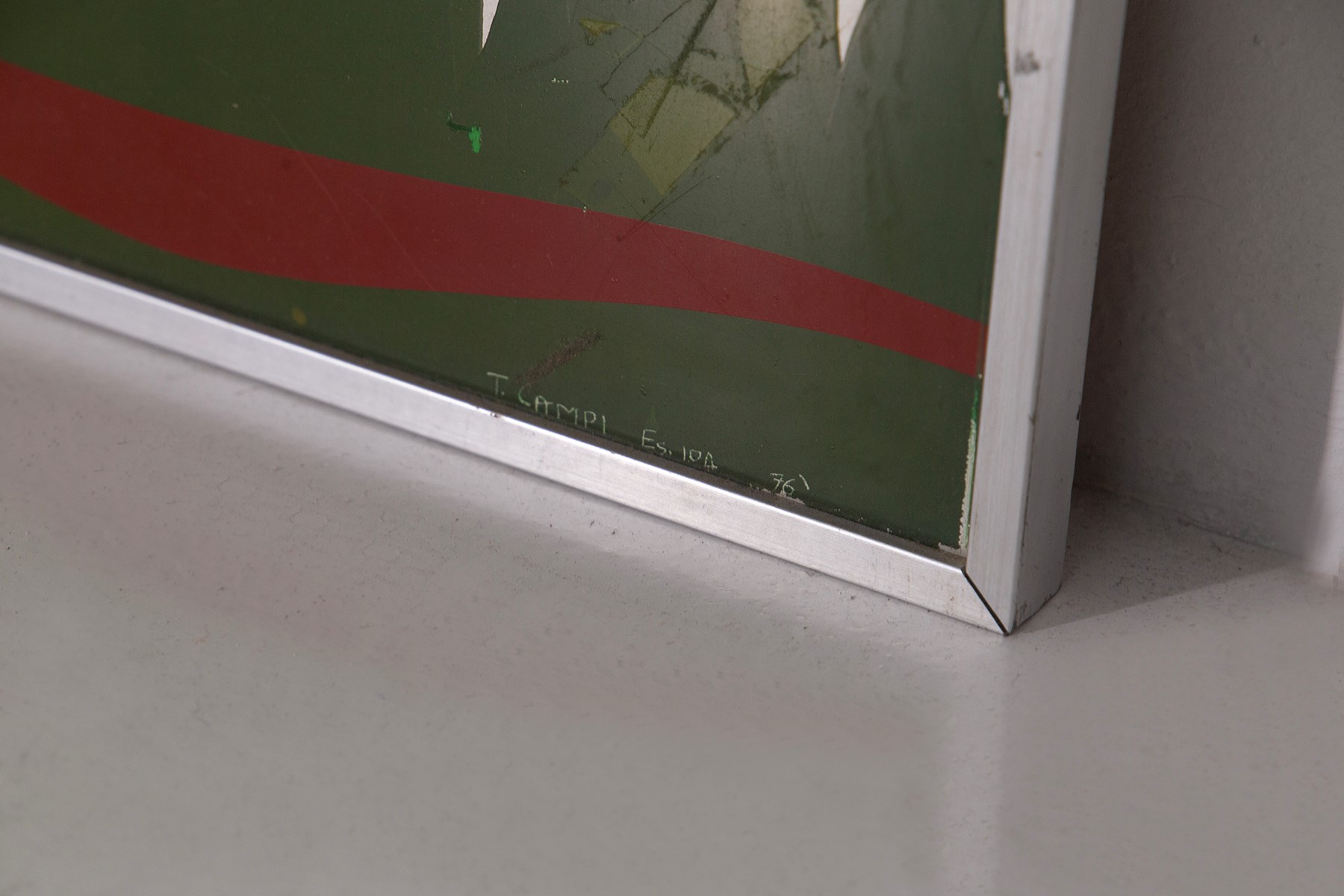 Pannello decorativo, firmato