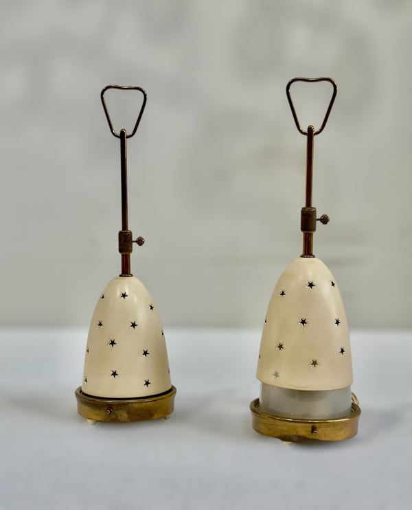 Angelo Lelii,Arredoluce - Two table lamps mod. 12291 Stellina