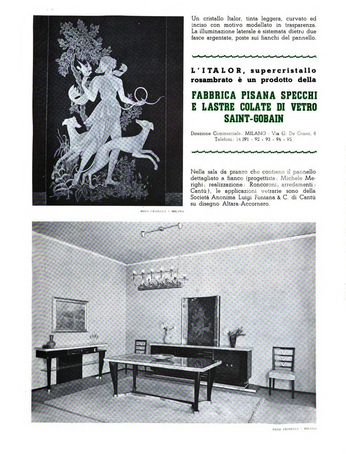Fontana Arte, Arch. Michele Merighi, Luigi Fontana - Sideboard