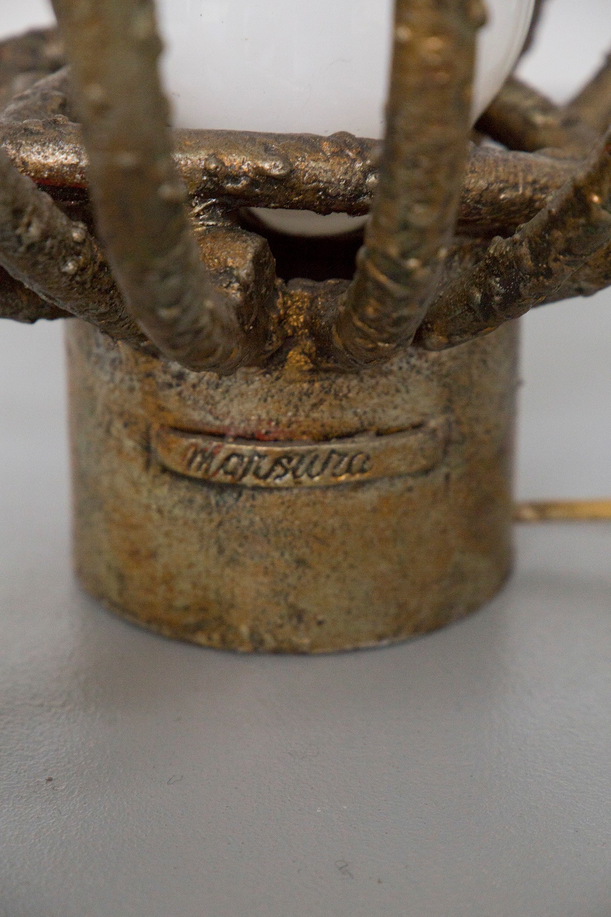 Salvino Marsura - Lampada Brutalista, Firmata