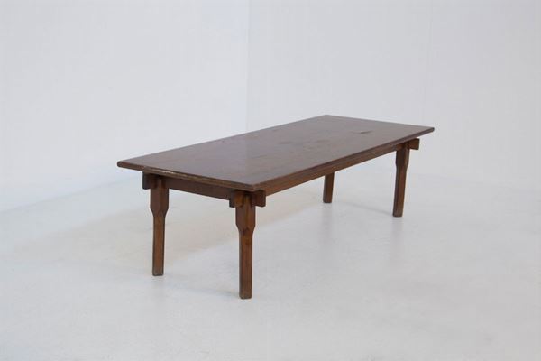 Gianfranco Frattini - Italian Coffee Table in Walnut Wood