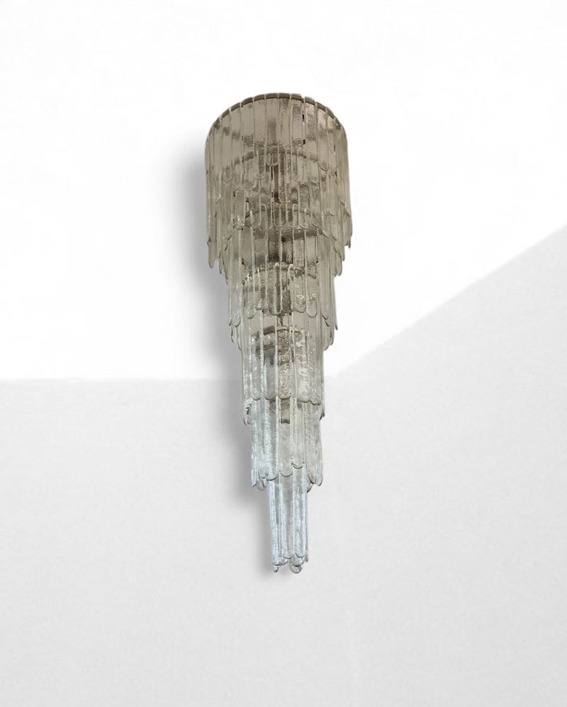 Grande Lampadario Cascade in vetro di Murano