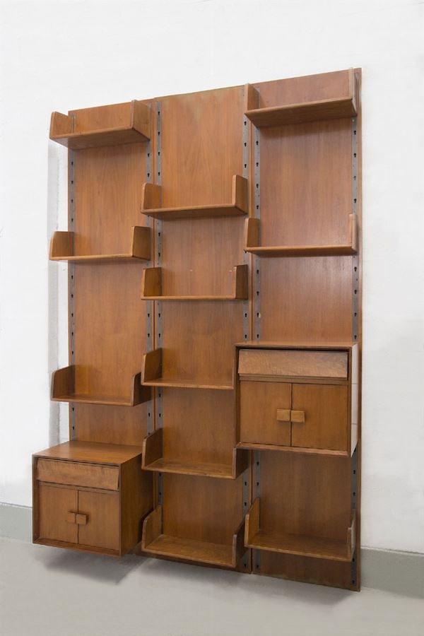 Vintage Bookcase in Wood by Gio Ponti
