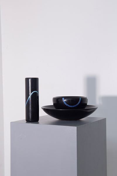 Set in marmo nero