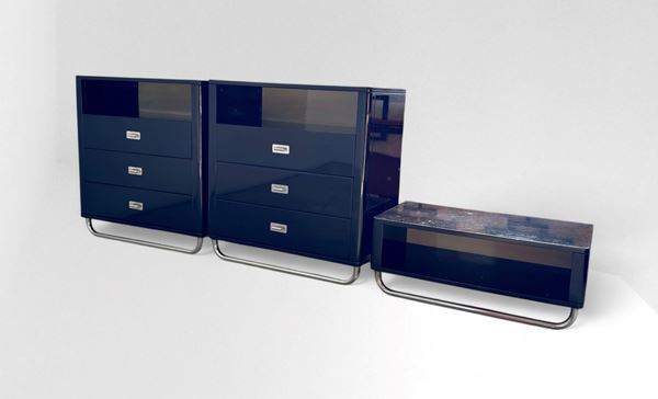 Guido Faleschini,. i 4 Mariani - Coppia di cassettiere + mobile basso