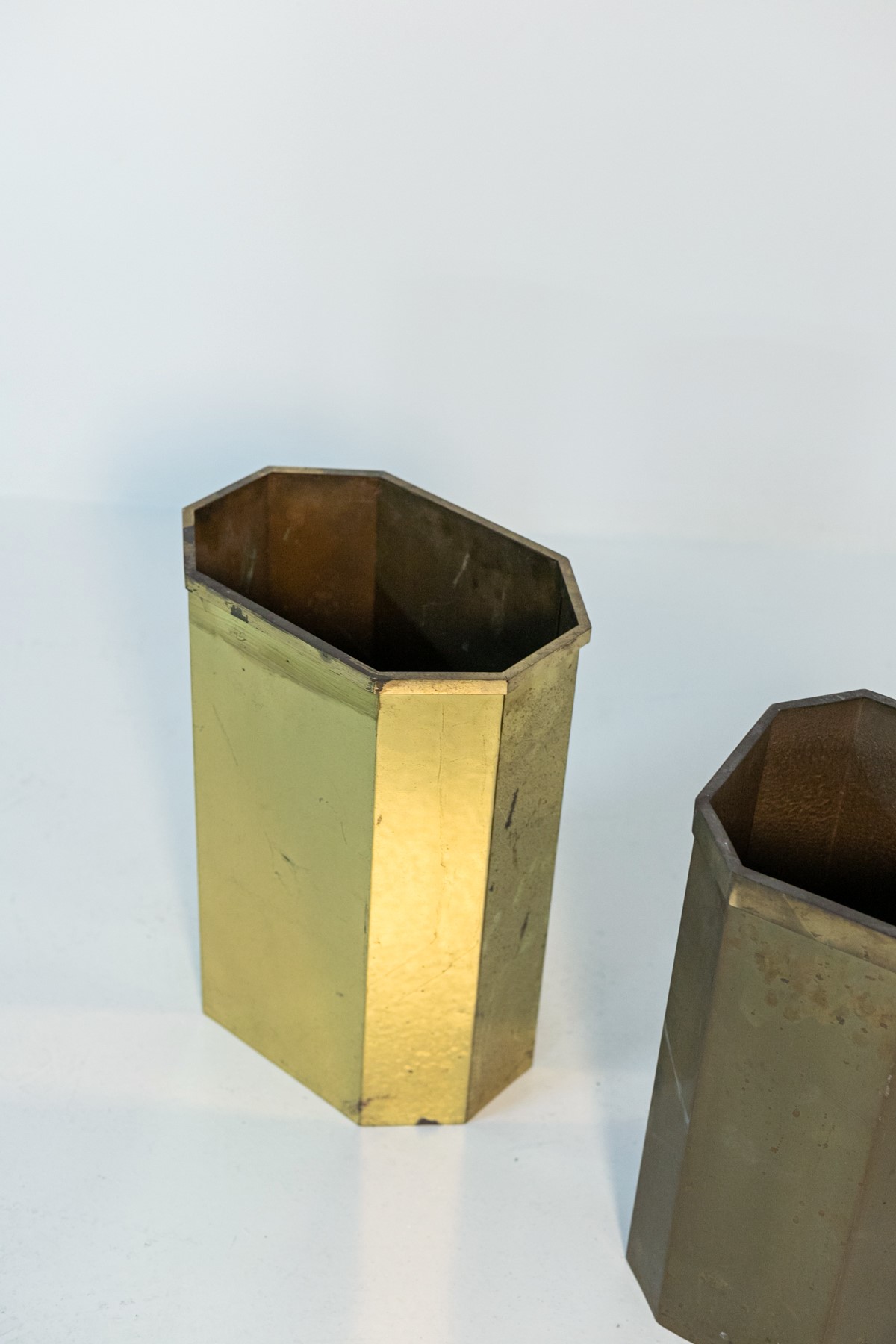 Coppia di Portaombrelli in Ottone Italiano