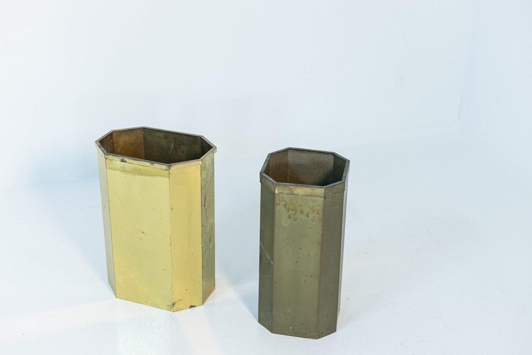 Coppia di Portaombrelli in Ottone Italiano