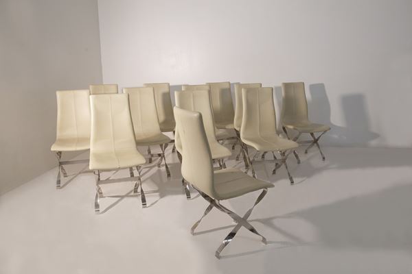 IPE Cavalli - Set di dodici sedie, ETICHETTA