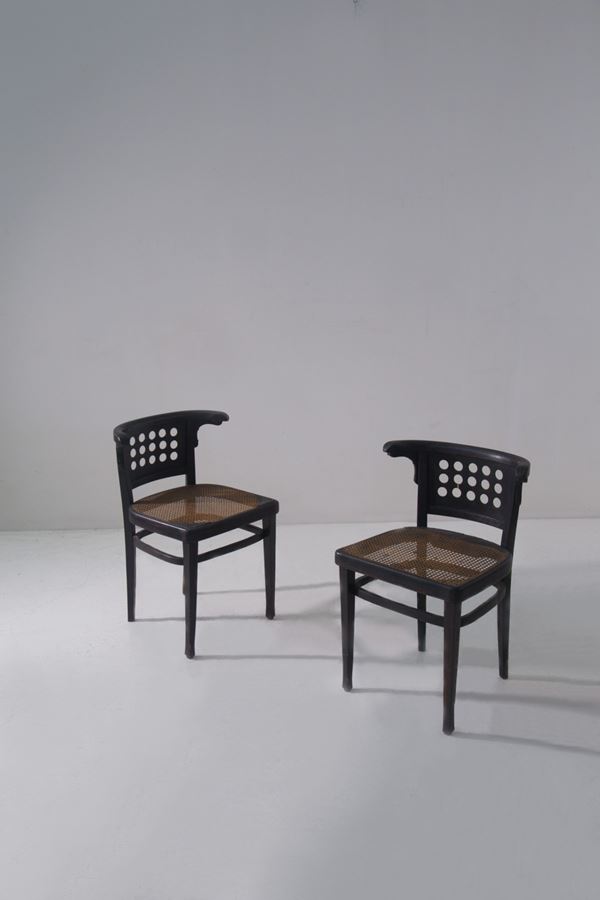 Otto Wagner - Coppia di sedie di J&J KOHN