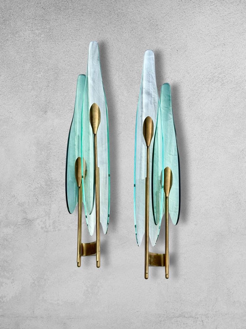 Coppia di applique Dahlia