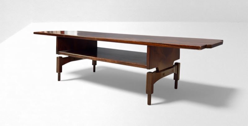 Claudio Salocchi - Tavolino da salotto in legno, produzione Sormani, anni '60