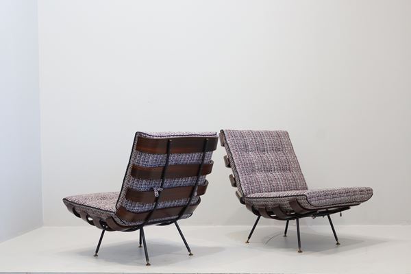 Carlo Hauner - Coppia di poltrone Costela