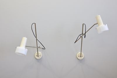 Lampade da parete modello 213, alluminio e plexiglass