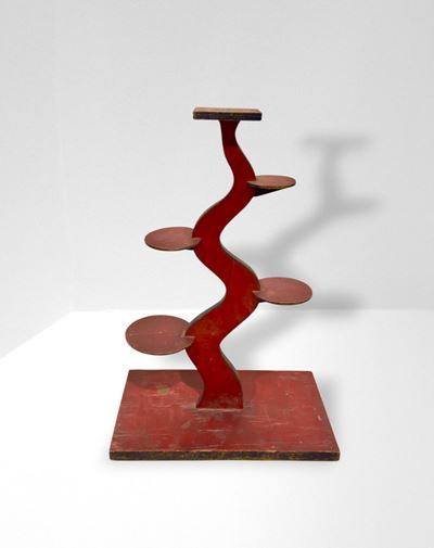 Espositore Futurista in legno laccato