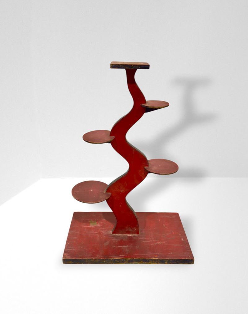 Manifattura Italiana - Espositore Futurista in legno laccato