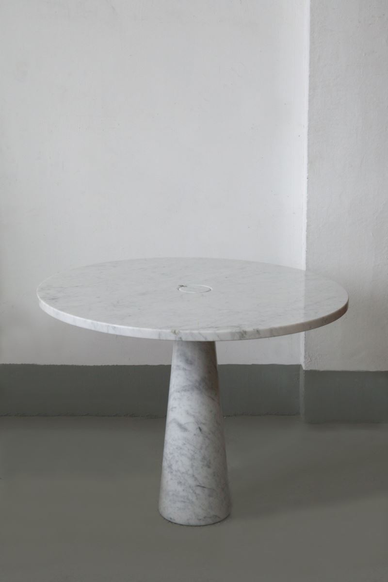 Angelo Mangiarotti - Tavolo Mod Eors in marmo bianco