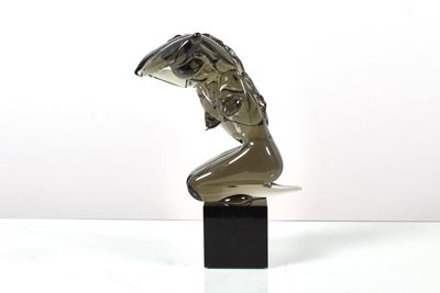 Nudo femminile in vetro di Murano