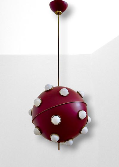 Lampadario modello 551 per Lumi, Milano
