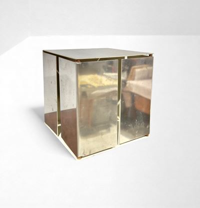 Lampada da tavolo 3H in metallo cromato, 1971