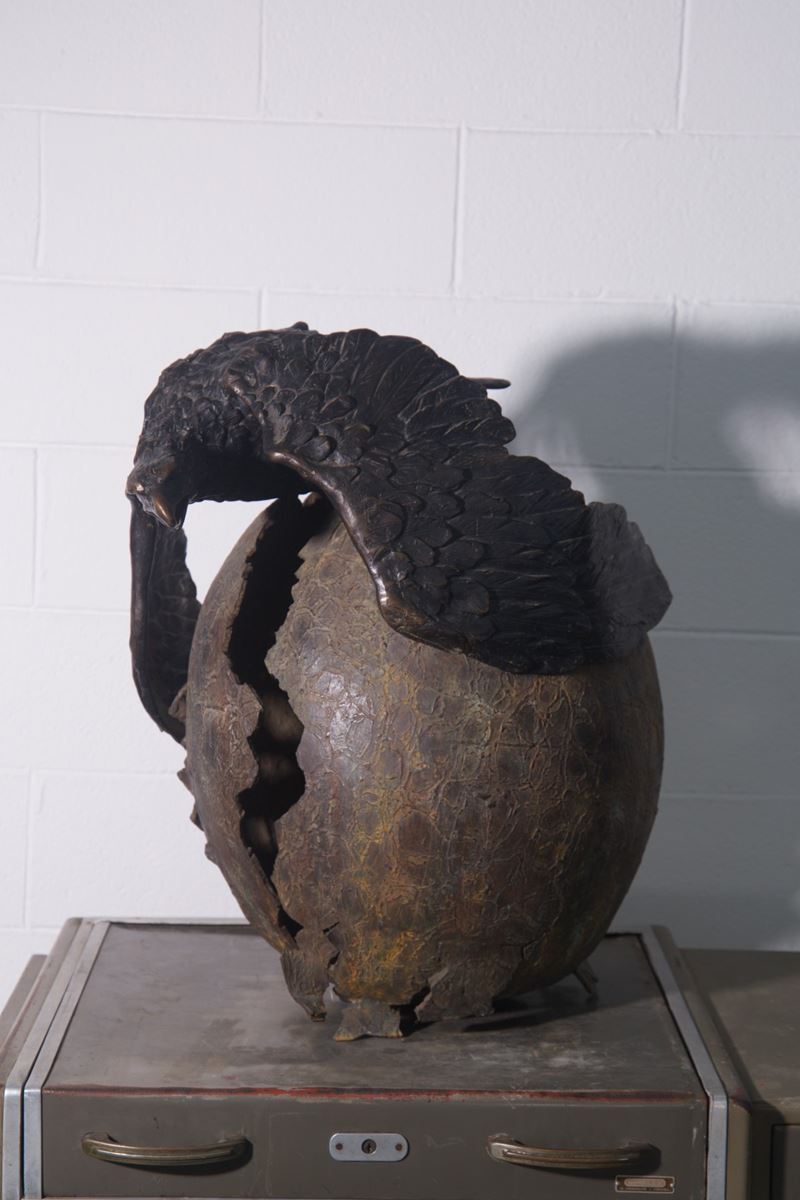 Scultura Titolo 'Uovo'
