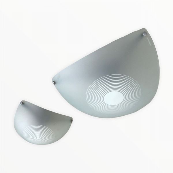 Ernesto Gismondi - Coppia di plafoniere Modello Utopia per Artemide