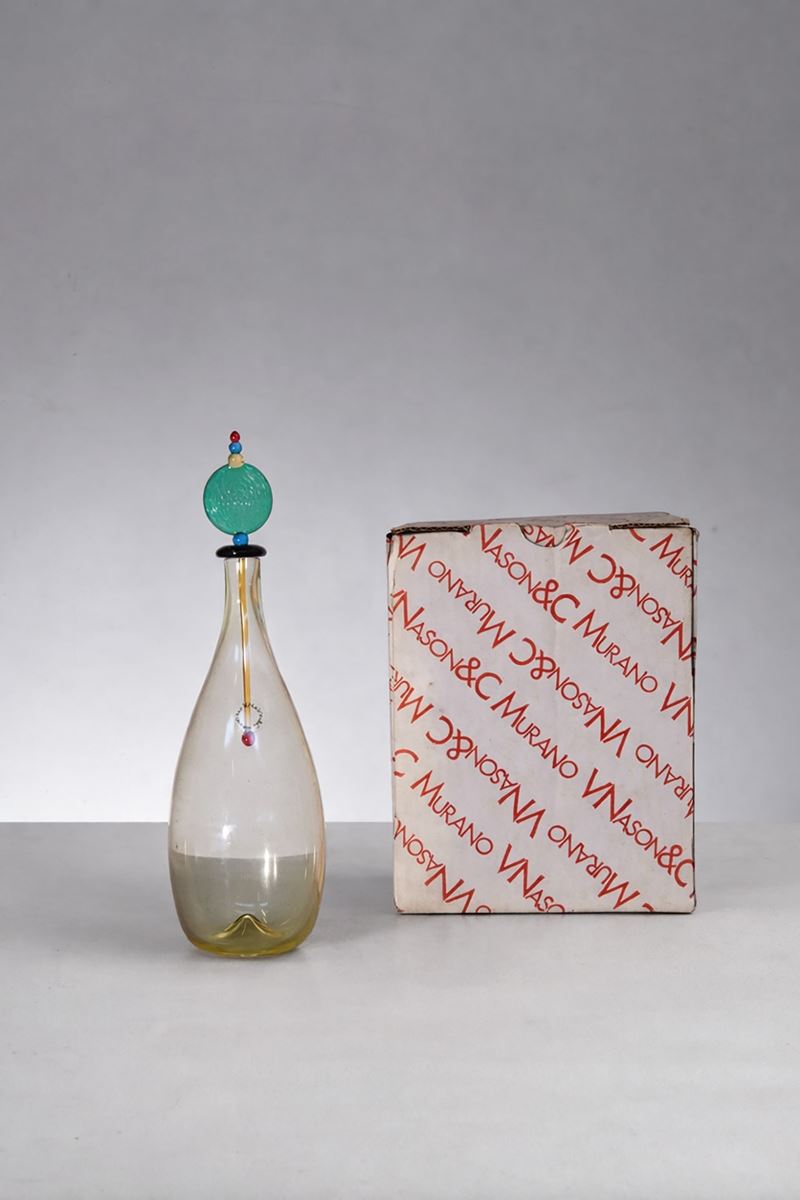 Bottiglia Artistica Murano, etichetta