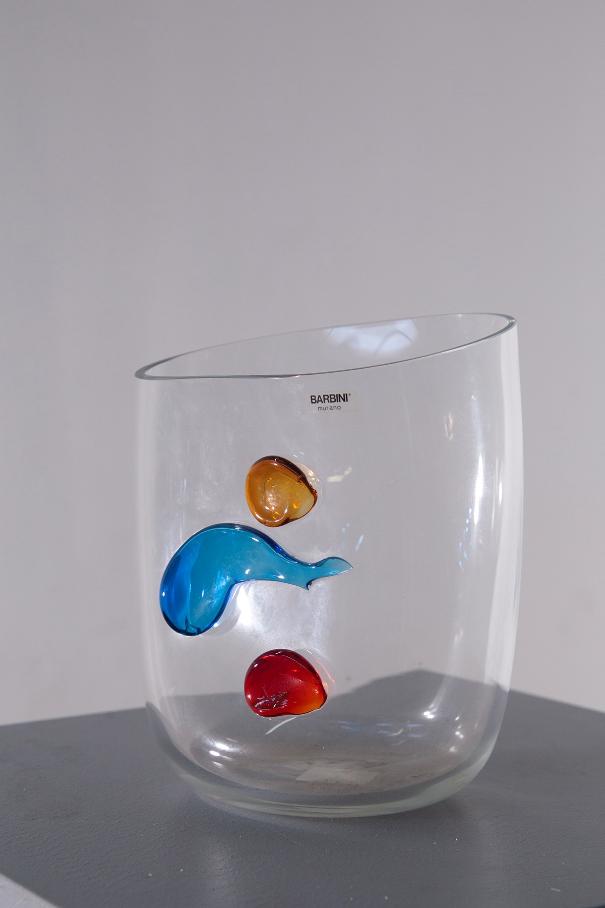 Vaso Murano, etichetta