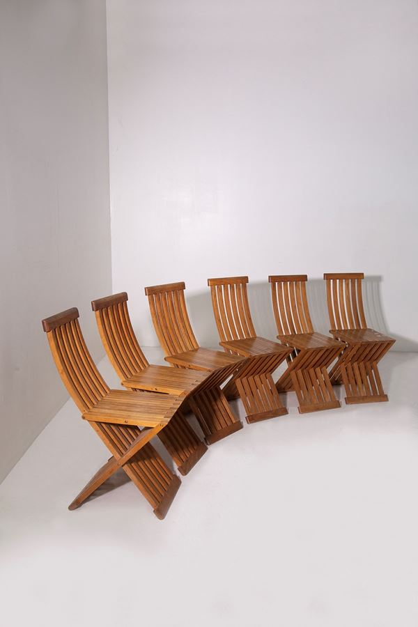 Paolo Uccello - Set di sedie prod Gavina, marchio