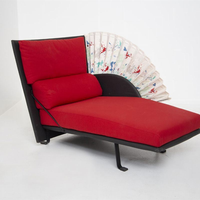 "Le Mirande" Chaise Longue By Paolo Nava for Flexiform in Leather and Cotton