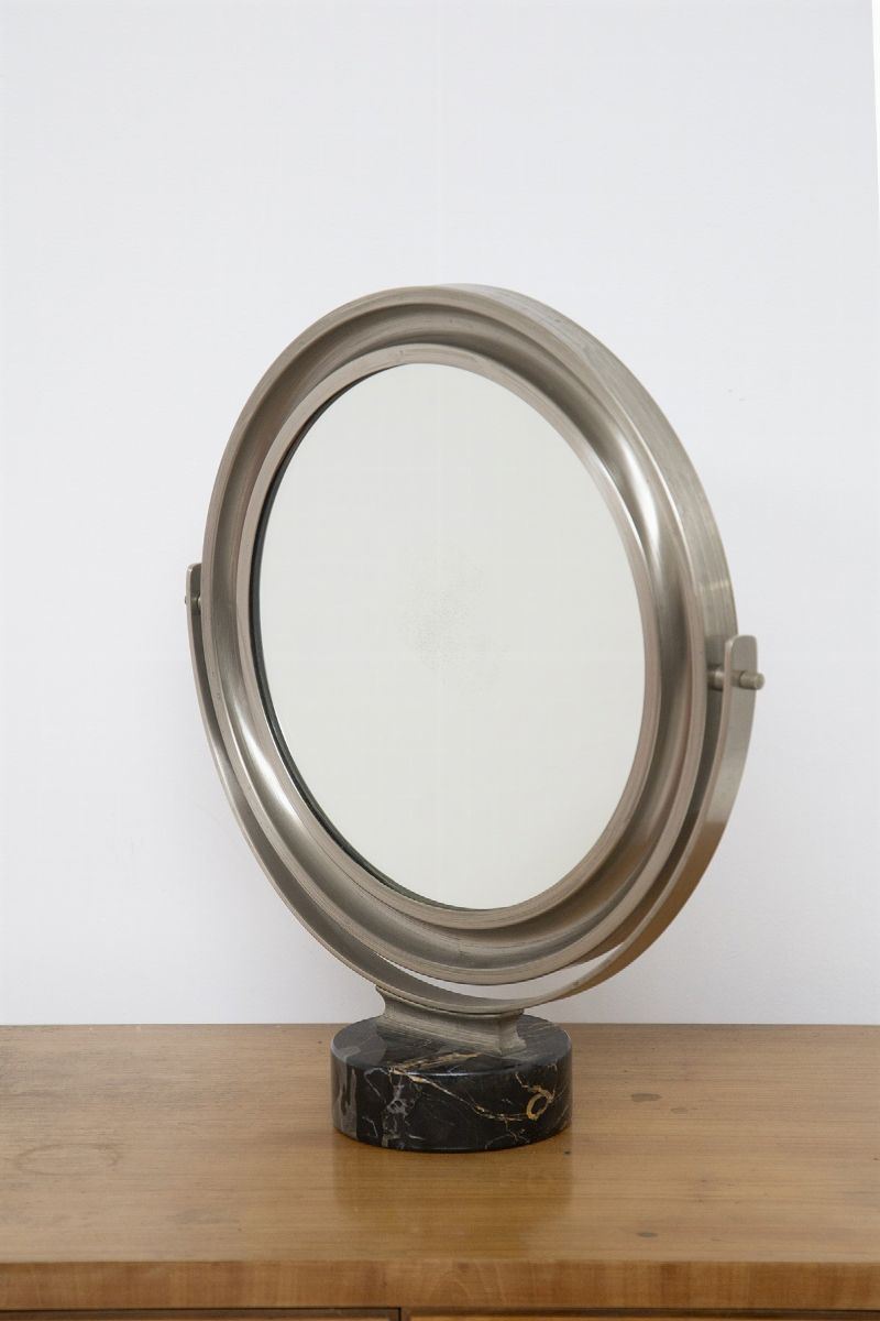 Specchio da Toeletta Vintage in Marmo per Artemide