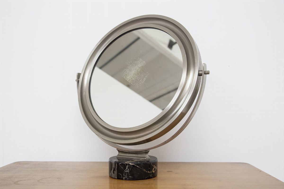 Specchio da Toeletta Vintage in Marmo per Artemide