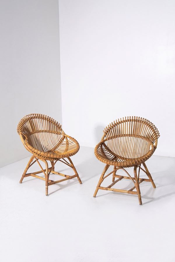 Manifattura Italiana - Coppia di poltroncine