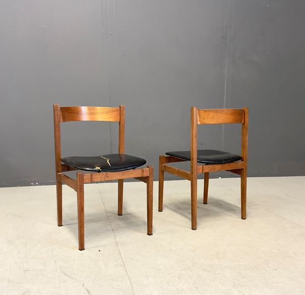 Gianfranco Frattini - Chairs model 107,  Set of 2