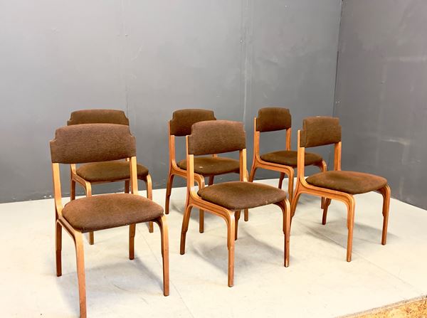 Gianfranco Frattini - Chairs for Cantieri Carugati, Set of 6