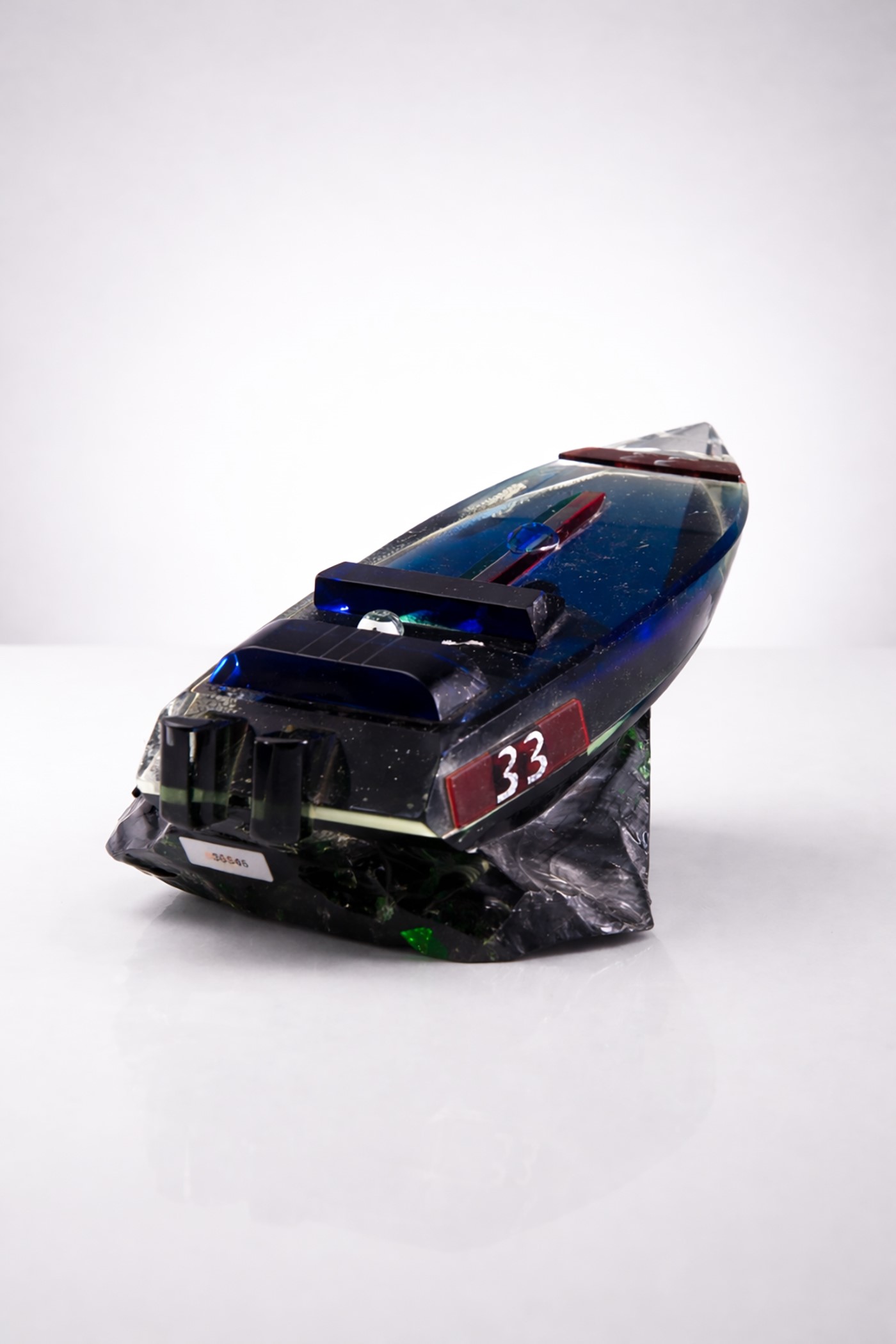 Scultura barca in murano