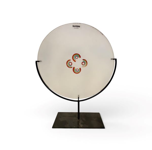 Alfredo Barbini - Piatto in vetro di Murano