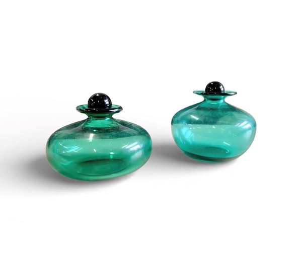 Marcello  Furlan - Coppia di vasi in vetro di Murano